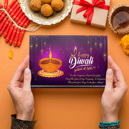 Happy Diwali Celebration Greeting Cards with Envelope
