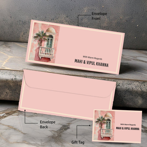 Personalised Money Envelopes - Gulaab Mahal Design - Chatterbox Labels - Envelopes