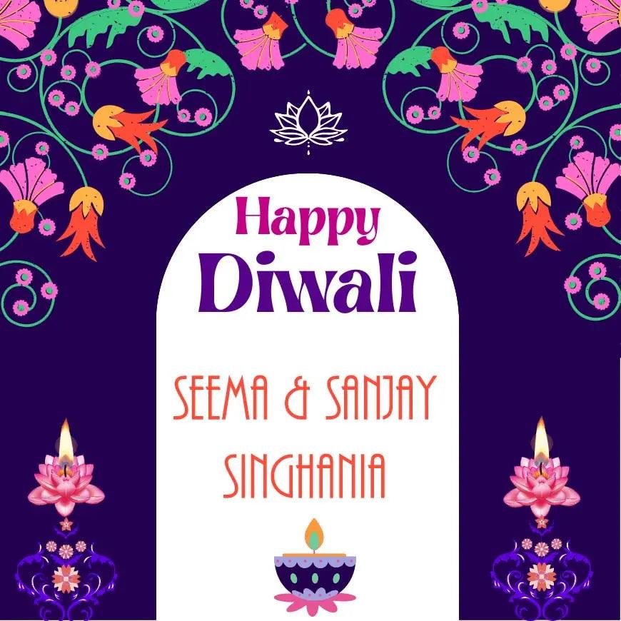 Happy Diwali Gift Tags/ Gift Stickers - Archway of Light theme Chatterbox Labels