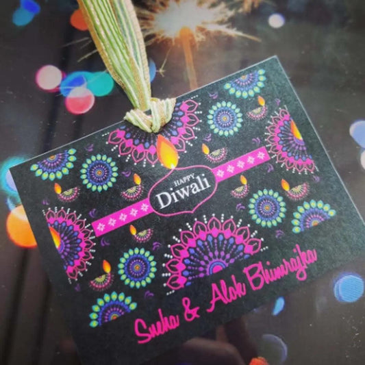 Happy Diwali Gift Tags/ Gift Stickers - Colourful Constellations - Chatterbox Labels - Gift Tags