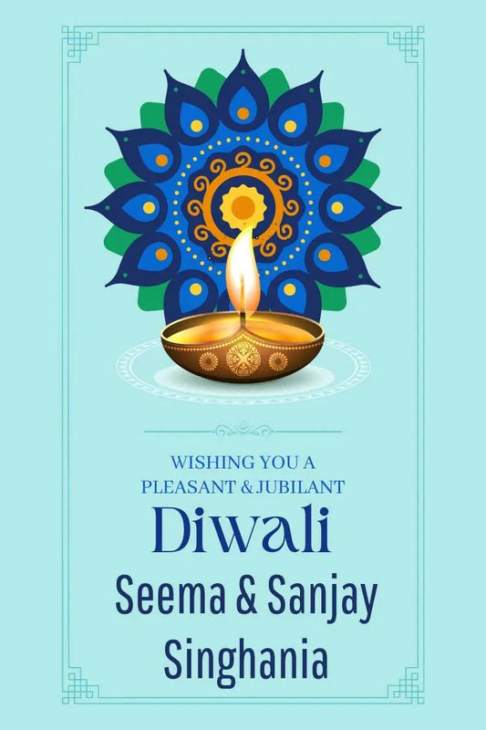 Happy Diwali Gift Tags/Gift Stickers - Diya Bliss - Chatterbox Labels - Gift Tags