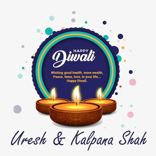 Happy Diwali Gift Tags/ Gift Stickers - Diya Dapples - Chatterbox Labels - Gift Tags