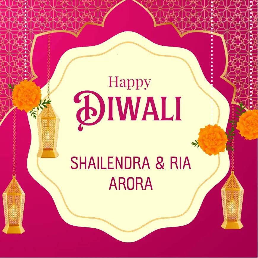 Happy Diwali Gift Tags/Gift Stickers - Lantern of Joy Design Chatterbox Labels
