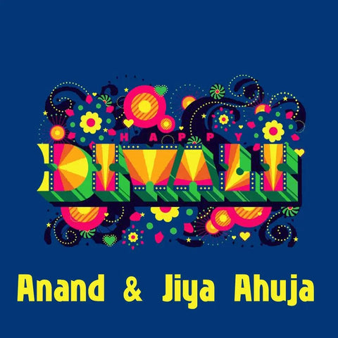 Happy Diwali Gift Tags/ Gift Stickers - Neon Diwali Design Chatterbox Labels