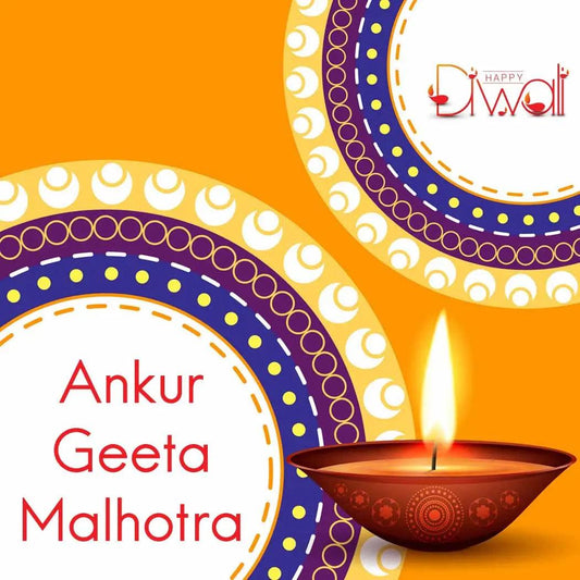 Happy Diwali Gift Tags/Gift Stickers - Ring Of Light design - Chatterbox Labels - Gift Tags