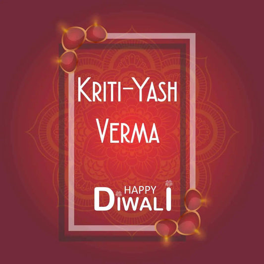 Happy Diwali Gift Tags/Gift Stickers - Scarlet Glow design - Chatterbox Labels - Gift Tags