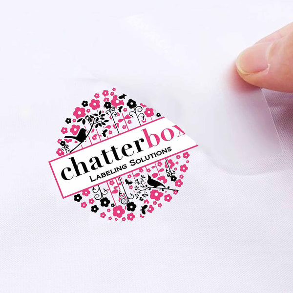 Heat Transfer Clothing Labels- Set of 120 Chatterbox Labels
