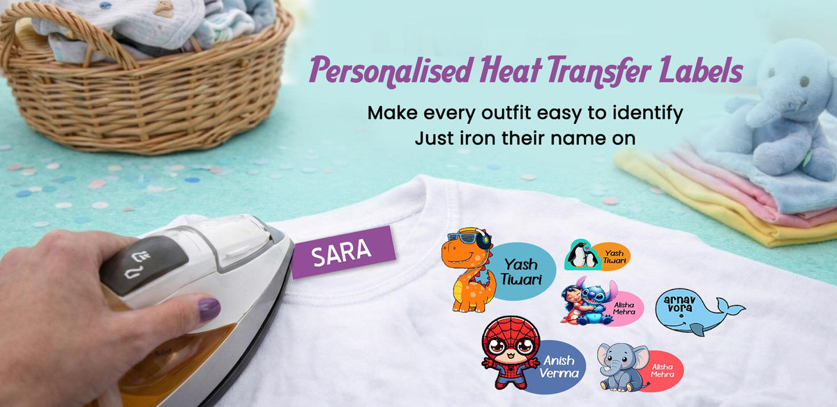 Custom Heat Transfer Clothing Labels for Fabric