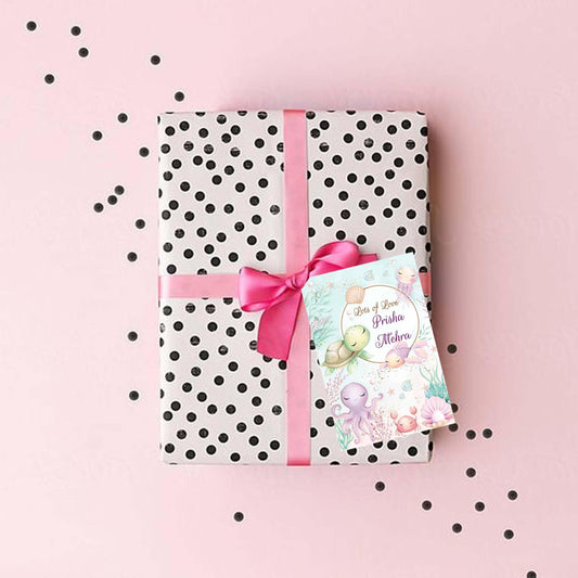 Gift tag/ Gift Stickers - Aqua Charm theme - Chatterbox Labels - Gift Tags