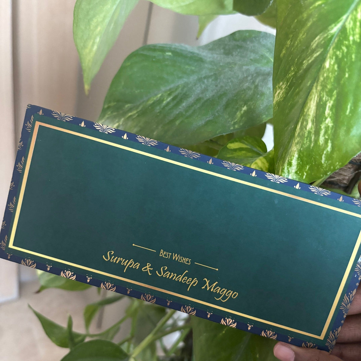 Personalised Money Envelopes - Royal Lotus Design - Chatterbox Labels - Envelopes