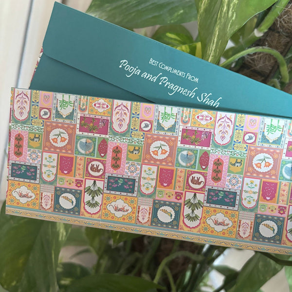 Personalised Money Envelopes - Rang Mahal Design - Chatterbox Labels - Envelopes