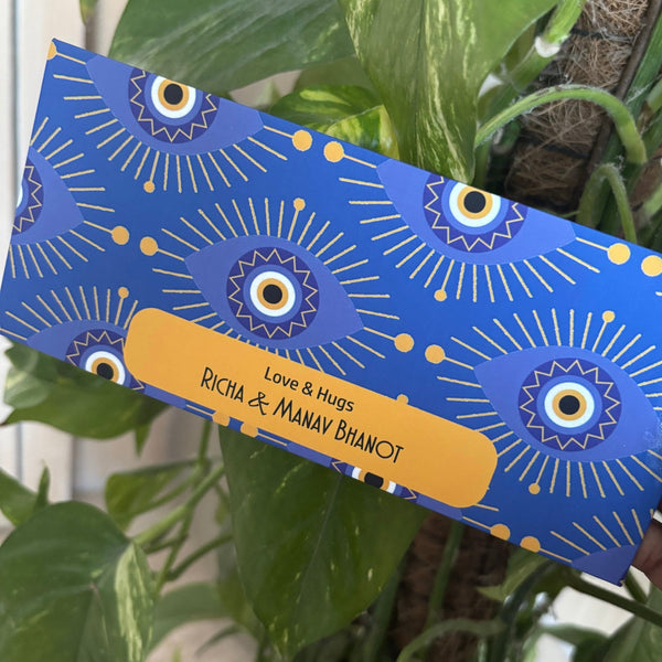 Personalised Money Envelopes - Evil Eye Elegance Design - Chatterbox Labels - Envelopes