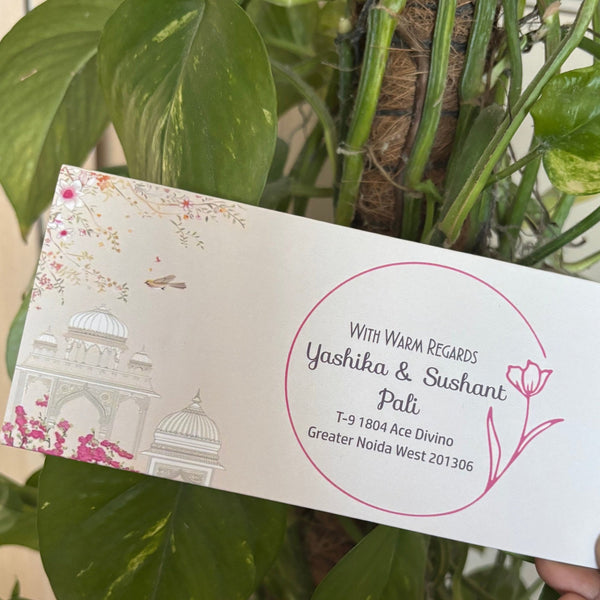 Personalised Money Envelopes - Palace In Blooms - Chatterbox Labels - Envelopes