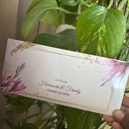 Personalised Money Envelopes - Peach Riviere - Chatterbox Labels - Envelopes
