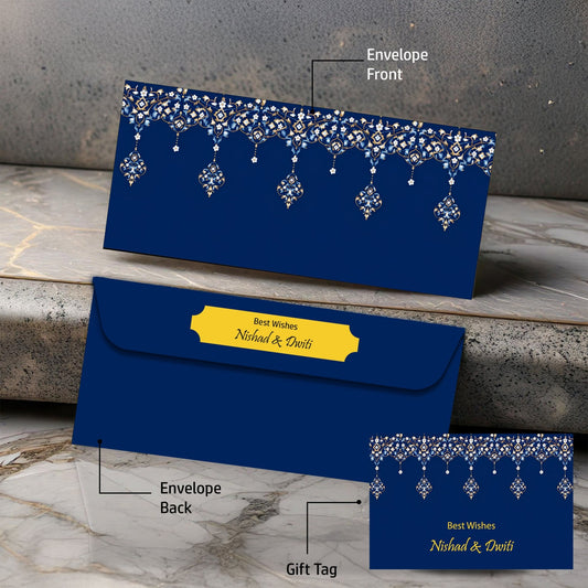 Personalised Money Envelopes - Indigo Impressions Design - Chatterbox Labels-Envelopes