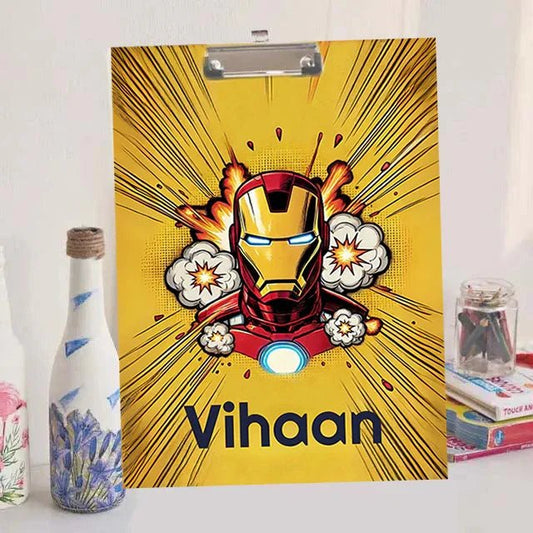 Custom Exam board - Iron Man Design - Chatterbox Labels - Clipboard