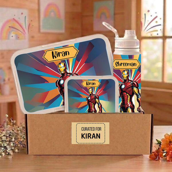 Snack Captain - Lunch Box, Snack Box & Water Bottle