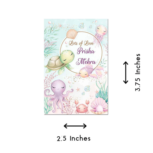 Gift tag/ Gift Stickers - Aqua Charm theme - Chatterbox Labels - Gift Tags
