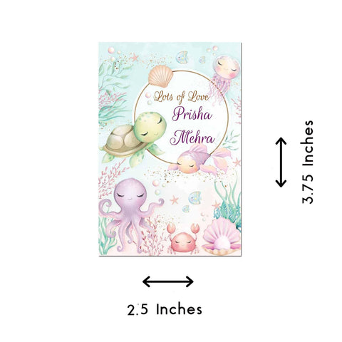 Gift tag/ Gift Stickers - Aqua Charm theme - Chatterbox Labels - Gift Tags