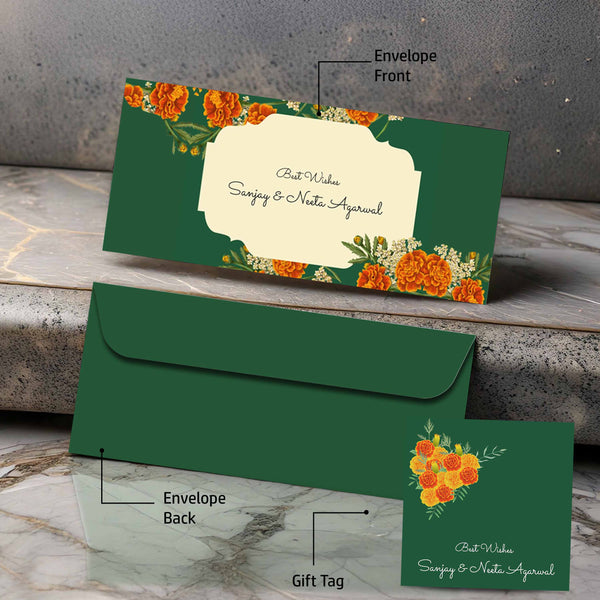 Personalised Money Envelopes - Jade Bliss - Set of 20