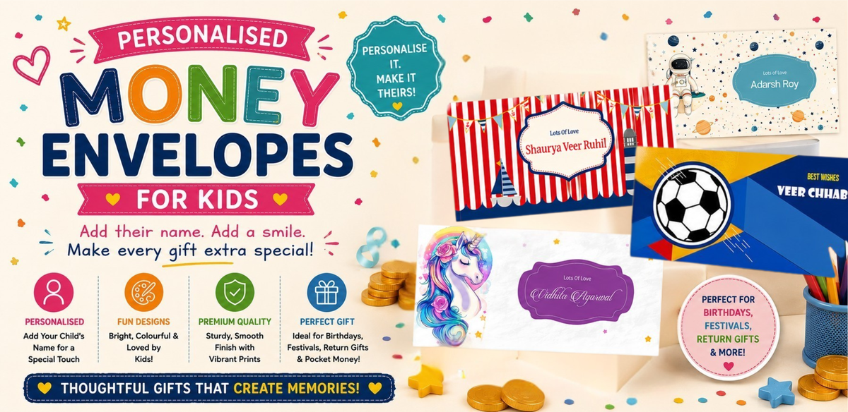 Personalised Money Envelopes - Ahoy Theme - Set of 20