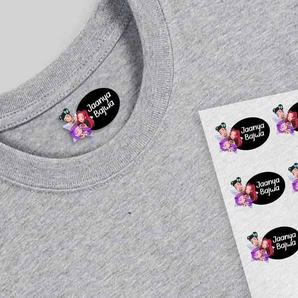 Design Heat Transfer Clothing Labels - Set of 25 - Chatterbox Labels - Clothing Labels