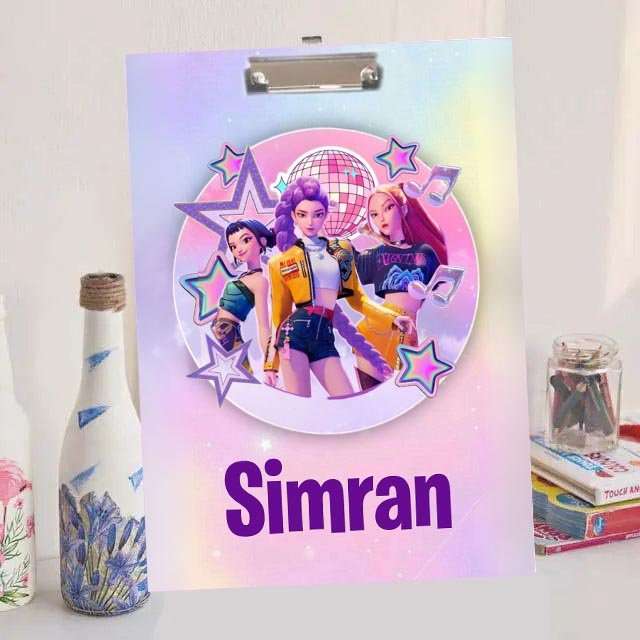 Custom Exam board - K POP Exam Board - Chatterbox Labels - Clipboard