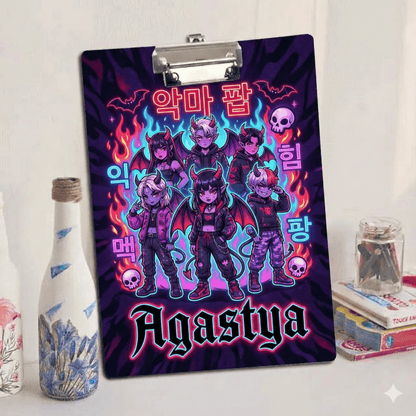 Custom Exam board - K Pop Demon Hunter Design - Chatterbox Labels - Clipboard