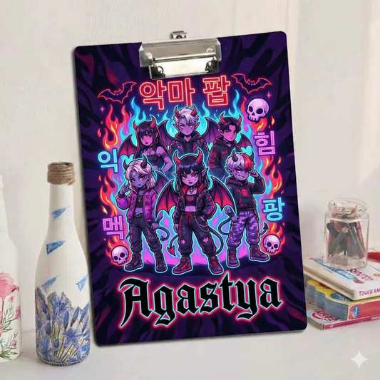 Custom Exam board - K Pop Demon Hunter Design - Chatterbox Labels - Clipboard