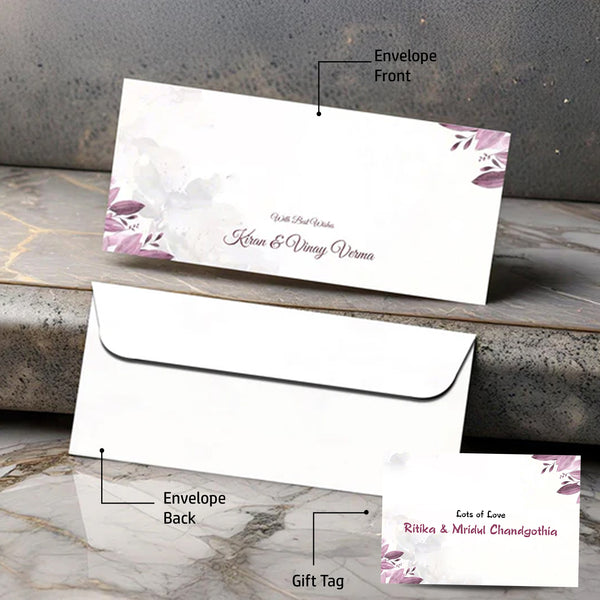 Personalised Money Envelopes - Lilac Mist- Set of 20