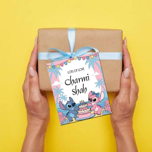 Gift tags / Gift Stickers - Lilo & Stitch Design - Chatterbox Labels - Gift Tags