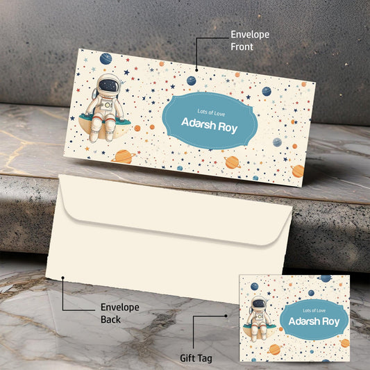Personalised Money Envelopes - Little Astronaut - Set of 20 - Chatterbox Labels-Envelopes