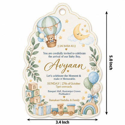 Baby Shower & Birth Announcement Gift Tags in a Little Sky Design