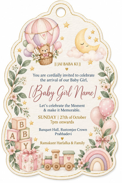 Baby Shower & Birth Announcement Gift Tags in a Little Sky Design