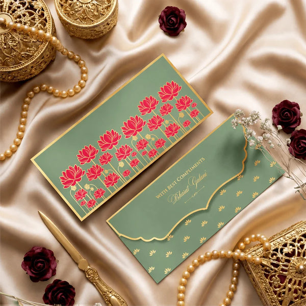 Luxe Personalised Gift Tags - Lotus Bloom