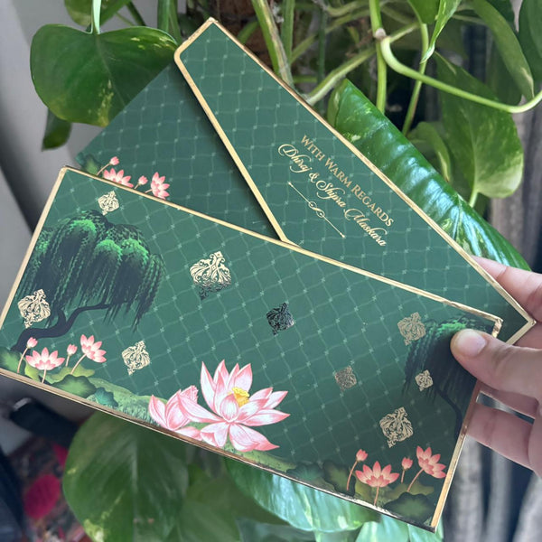 Luxe Money Envelopes - Lotus Serenity - Set of 20 - Chatterbox Labels - Luxe Envelopes