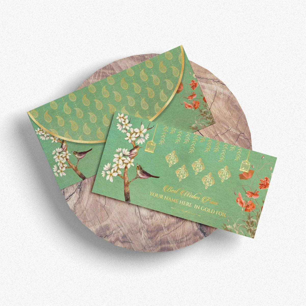 Luxe Money Envelopes - Flora and Fauna - Set of 20 - Chatterbox Labels - Luxe Envelopes