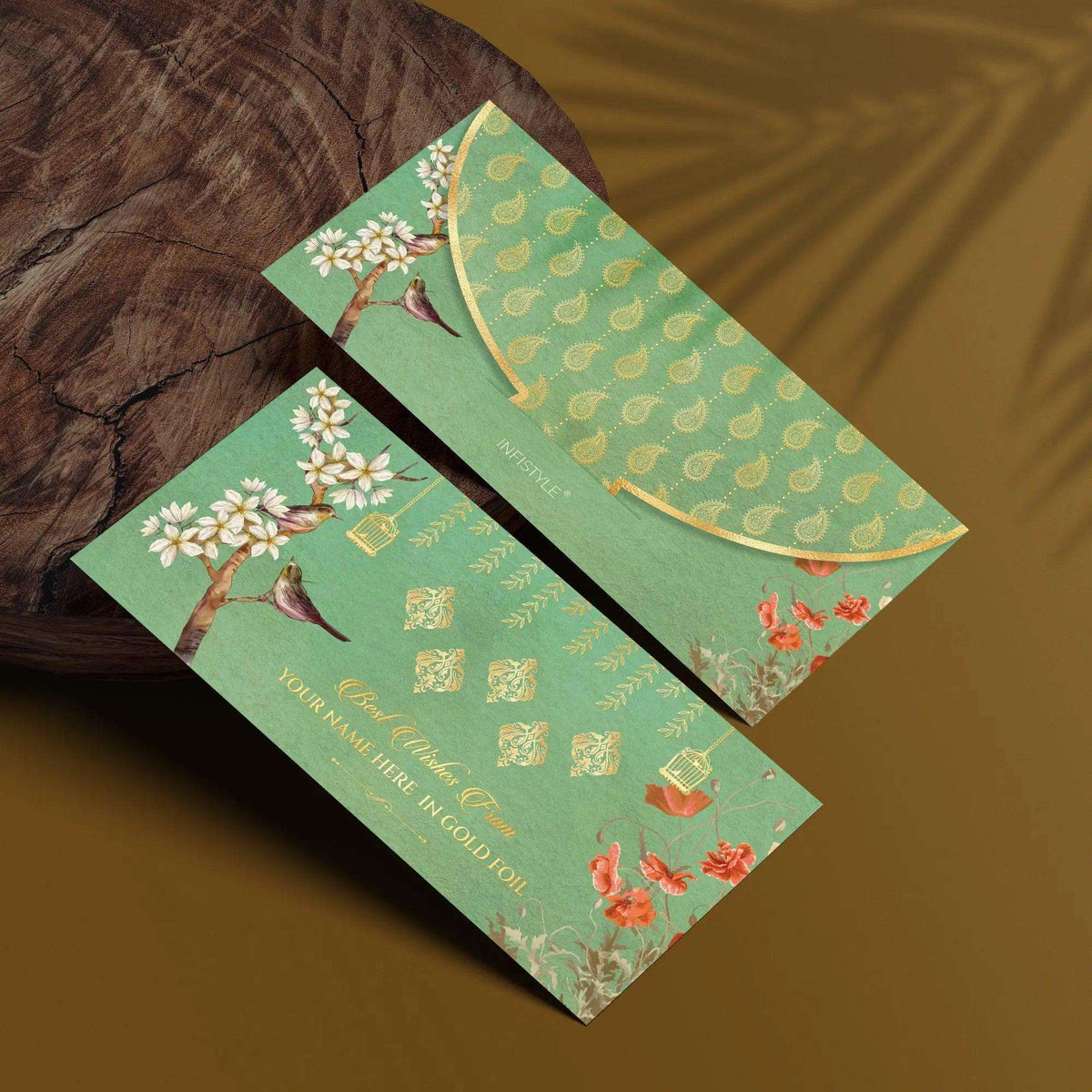 Luxe Money Envelopes - Flora and Fauna - Set of 20 - Chatterbox Labels - Luxe Envelopes