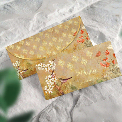 Luxe Money Envelopes - Golden Bloom - Set of 20 - Chatterbox Labels - Luxe Envelopes