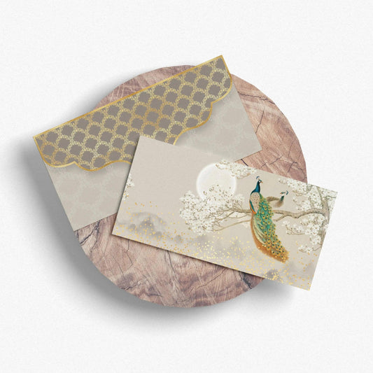 Luxe Money Envelopes - Moonlit Peacock - Set of 20 - Chatterbox Labels - Luxe Envelopes