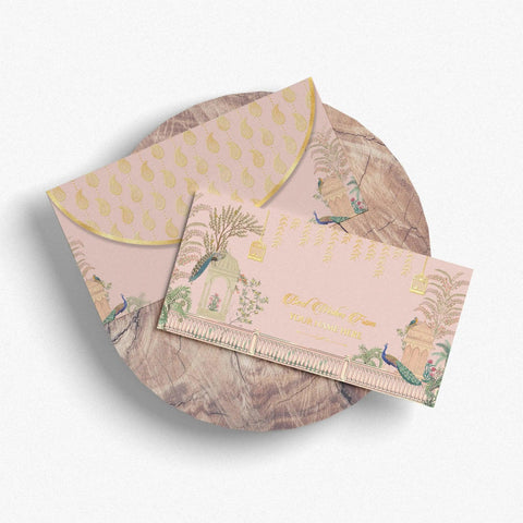 Luxe Money Envelopes -Peacock Garden Pink- Set of 20 - Chatterbox Labels