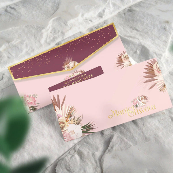 Luxe Money Envelopes -Pink Blossom- Set of 20 - Chatterbox Labels