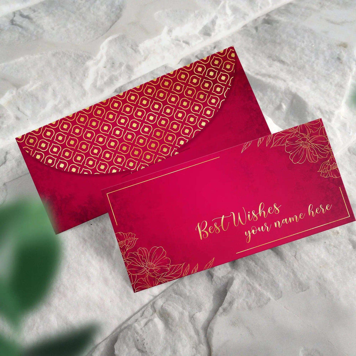 Luxe Money Envelopes - Royal Crimson - Set of 20 - Chatterbox Labels - Luxe Envelopes