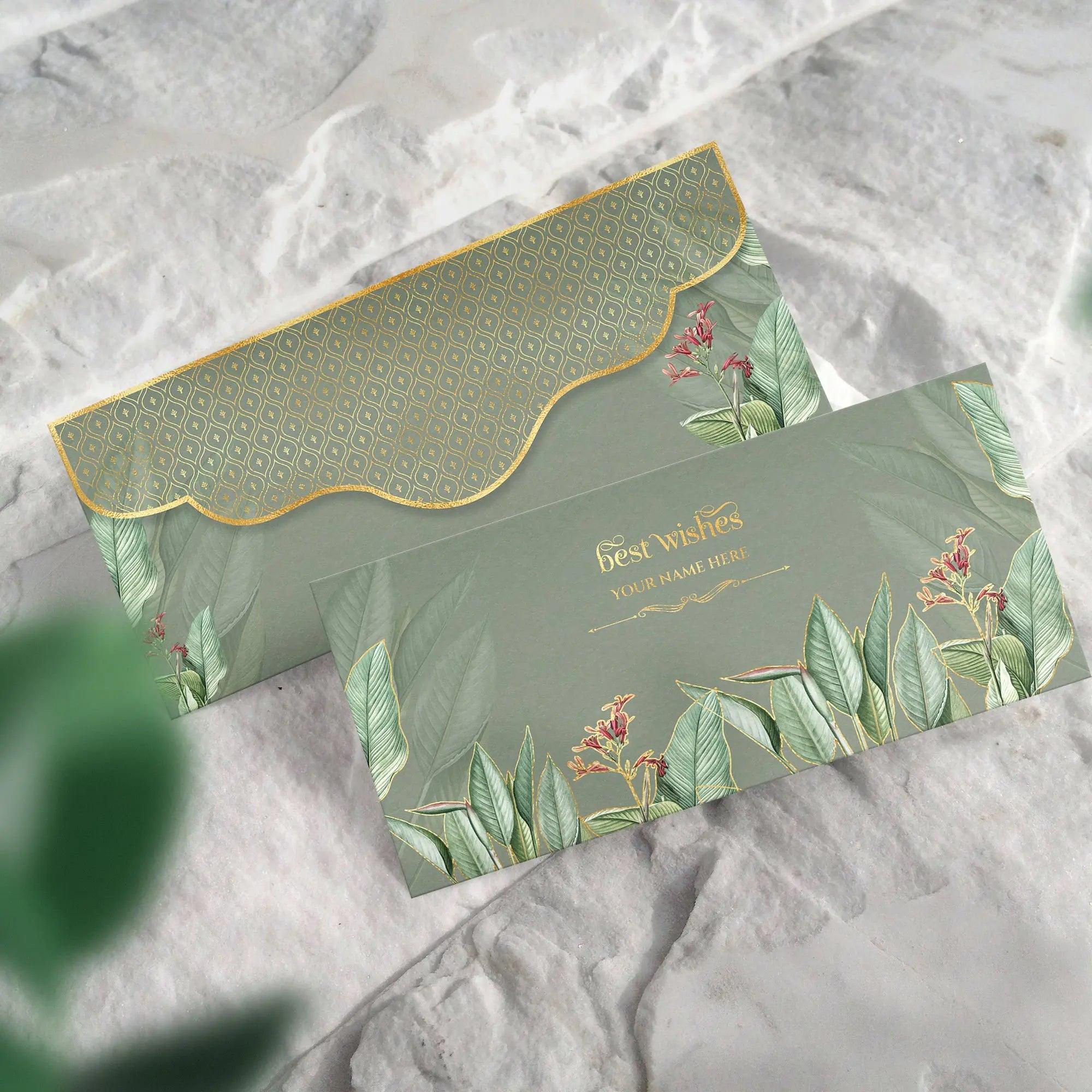 Luxe Money Envelopes - Tropical Gold - Set of 20 - Chatterbox Labels - Luxe Envelopes