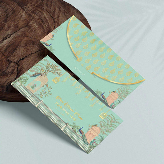 Luxe Personalised Gift Tags - Peacock Garden Green - Chatterbox Labels - Gift Tags