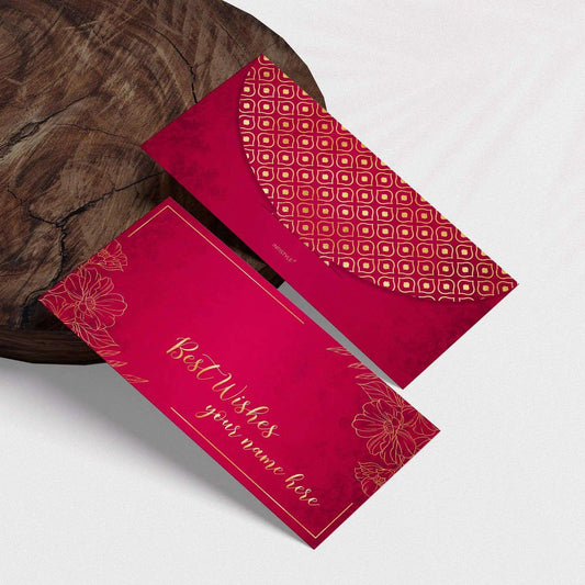 Luxe Personalised Gift Tags - Royal Crimson - Chatterbox Labels - Gift Tags