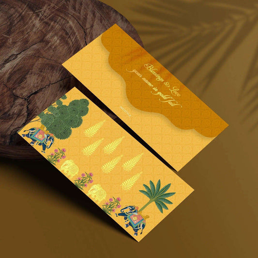 Luxe Personalised Gift Tags - Royal Elephant Yellow - Chatterbox Labels - Gift Tags