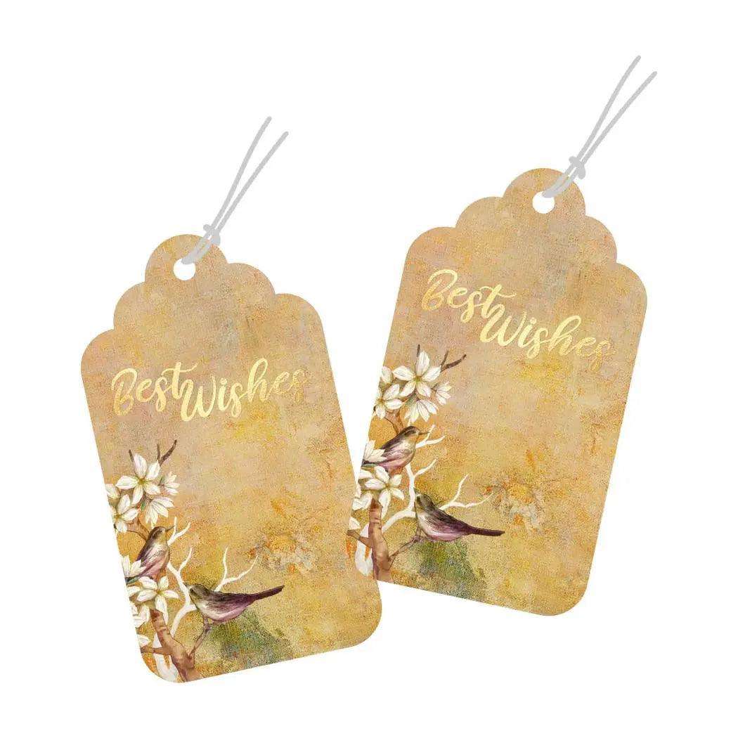 Luxe Personalized Gift Tags - Golden Bloom - Chatterbox Labels - Gift Tags
