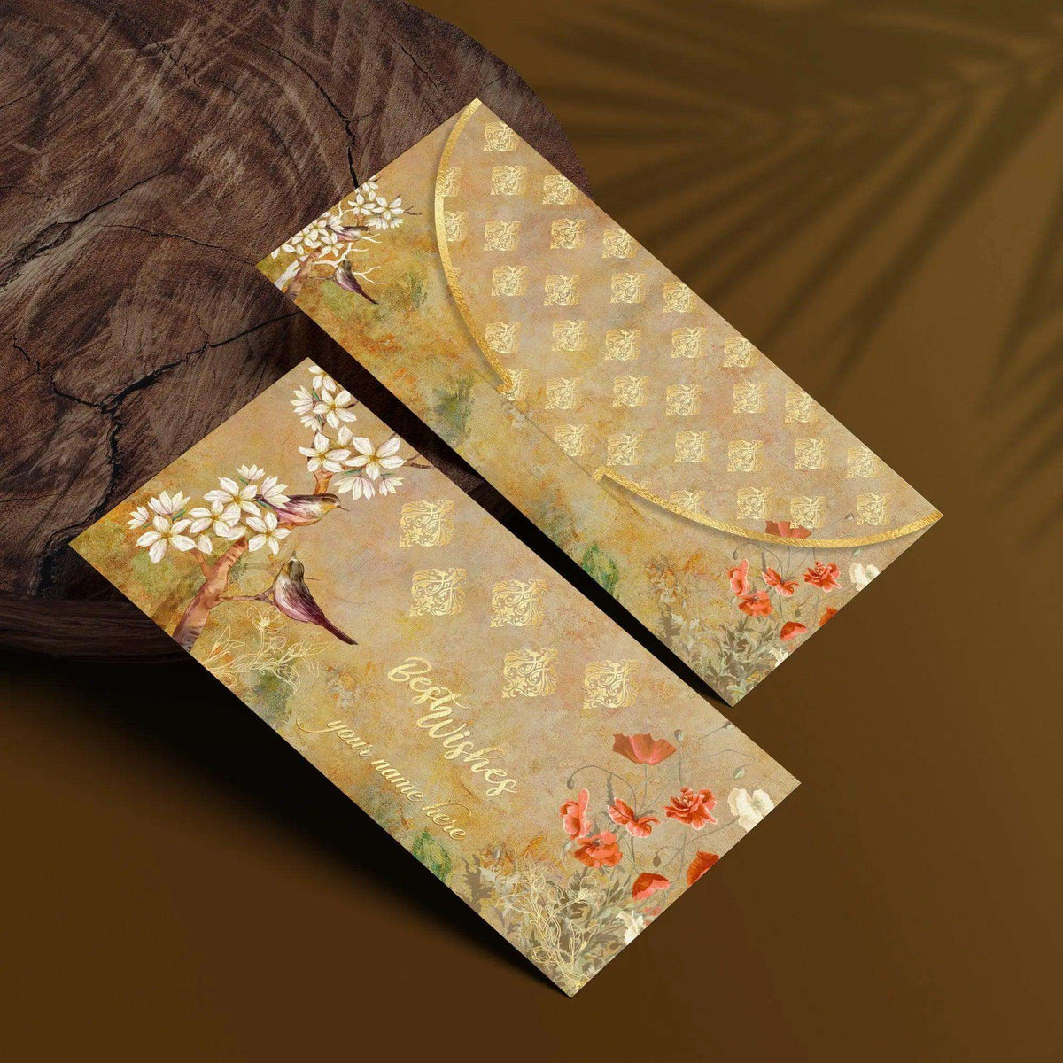 Luxe Personalized Gift Tags - Golden Bloom - Chatterbox Labels - Gift Tags
