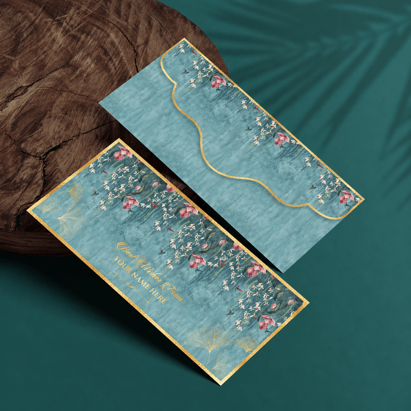 Luxe Gold Foil Money Envelopes -Royal Blooms - Chatterbox Labels-Luxe Envelopes
